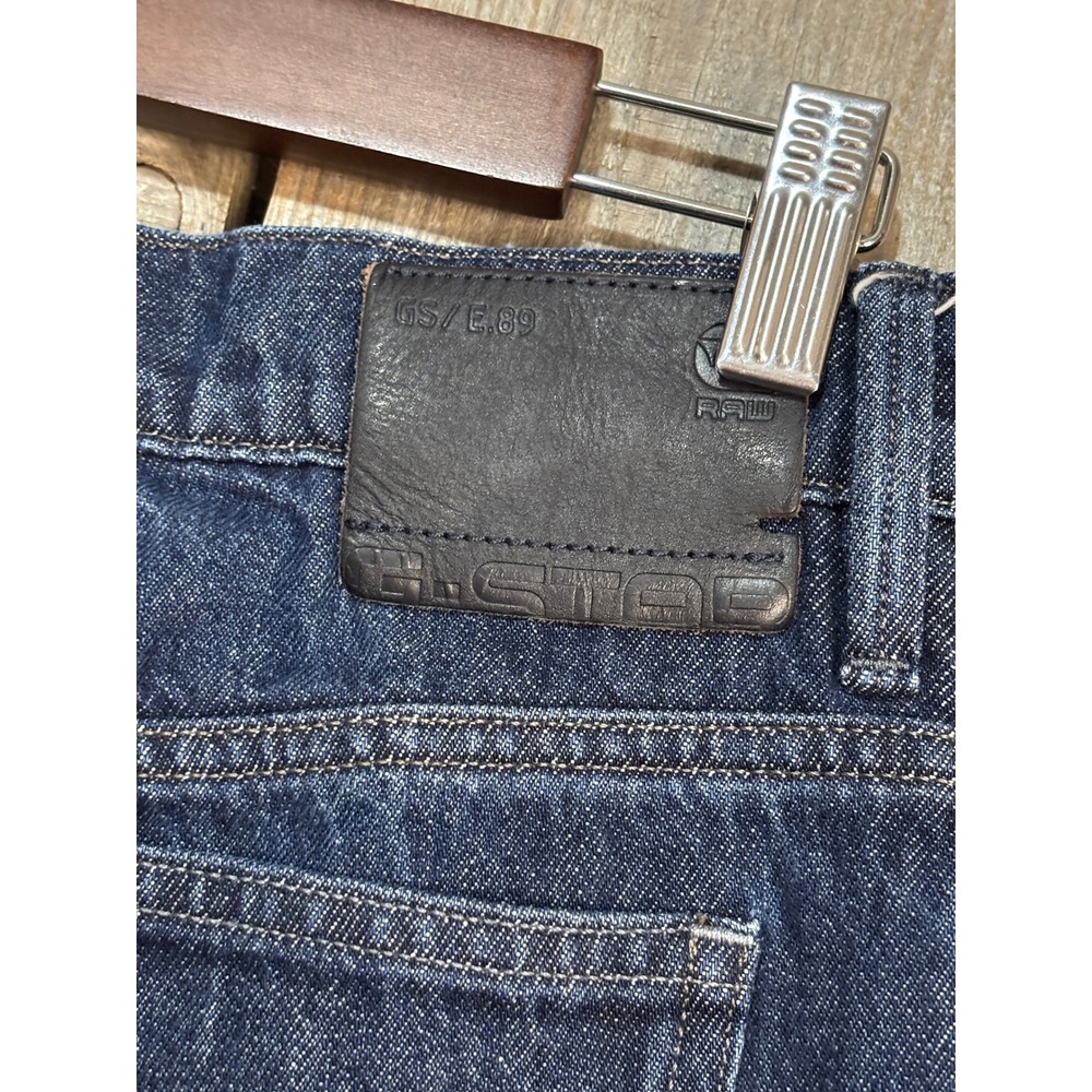 G-Star RAW Deck Ultra High Wide Leg Jeans Dark Indigo Frayed Hem 30/32 D20987 - Picture 4 of 11